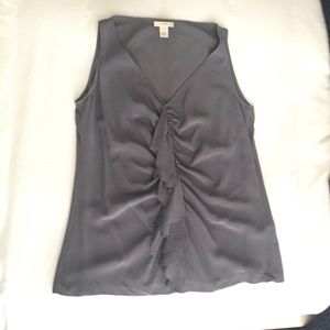 J Crew grey silk camisole